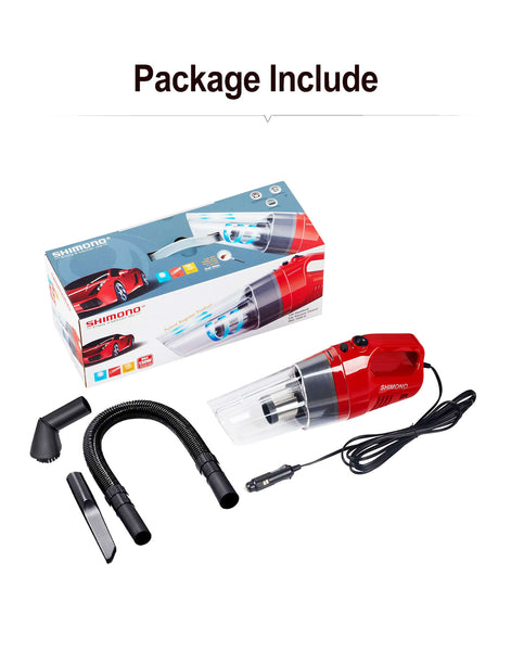Shimono Pro-cyclone Bagless Car Vacuum SVC 1020-C Red - Shimono